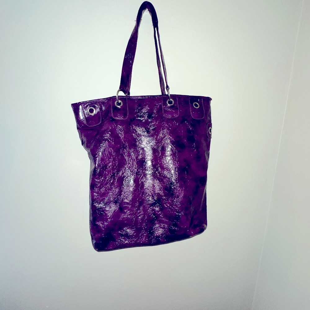 Big purple tote bag